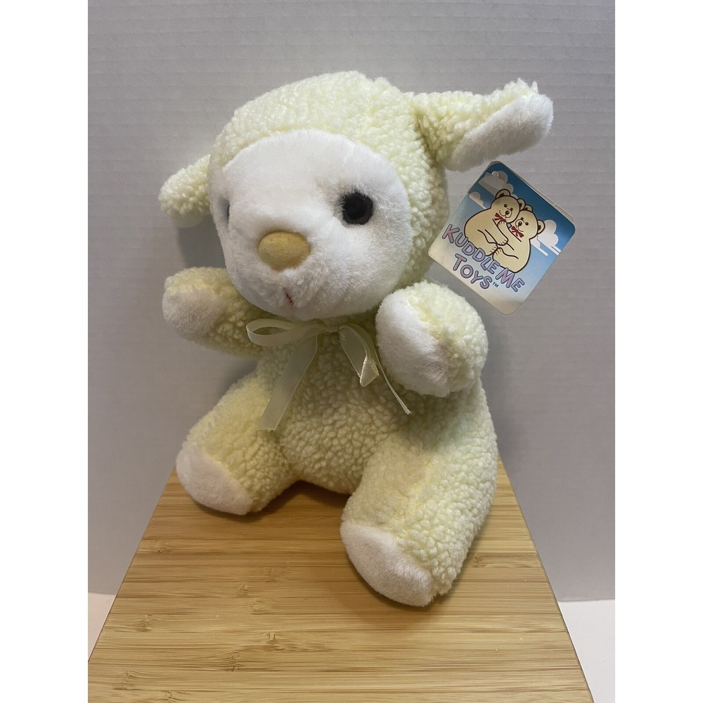 Vintage‎ Kuddle Me Toys Easter lamb sherpa plush 9"